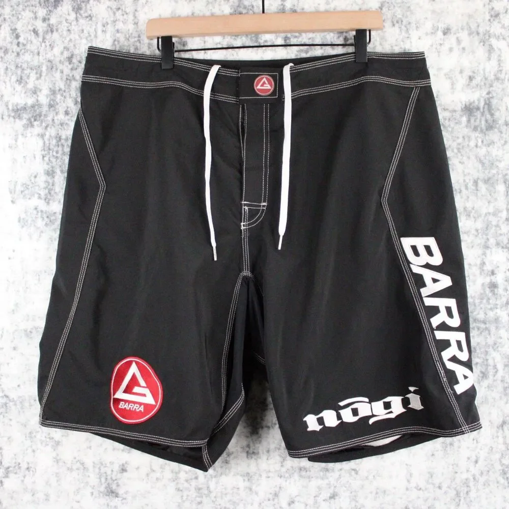 Gracie Barra Nogi Volt Mens Size 38 BJJ MMA Grappling Shorts Black